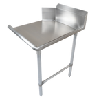 Thumbnail image #1 for John Boos Pro-Bowl CDT6-S132SBK-R 132-Inch Straight Clean Dishtable, Left-to-Right, 16-Gauge 300 Series Stainless Steel, 10-Inch Boxed Backsplash