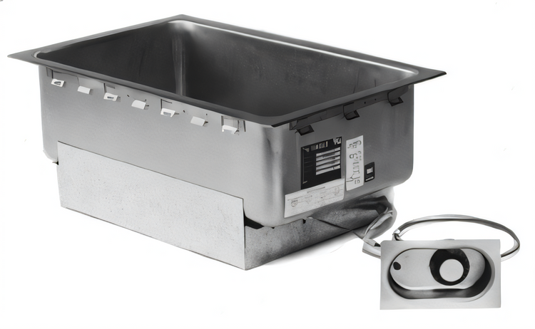 Product image #1 for Eagle Group Drop-In Rectangular Electric Food Warmer Hot Well, Single 12" x 20" Pan, Wet/Dry, Thermostatic, Non-Insulated, 304 Stainless Steel