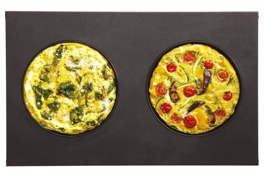 Product image #1 for Lainox TF623 2/1 GN Aluminum Non-Stick Omelette Pan, 6 x 7.87 Inch Cavities