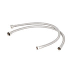 Thumbnail image #1 for T&S Brass B-1100-KIT Inlet Supply Hoses, 24", 3/8" Compression x 1/2" NPSM Female