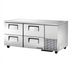 Thumbnail image #1 for True 67.25-Inch 2-Section 4-Drawer Deep Undercounter Refrigerator