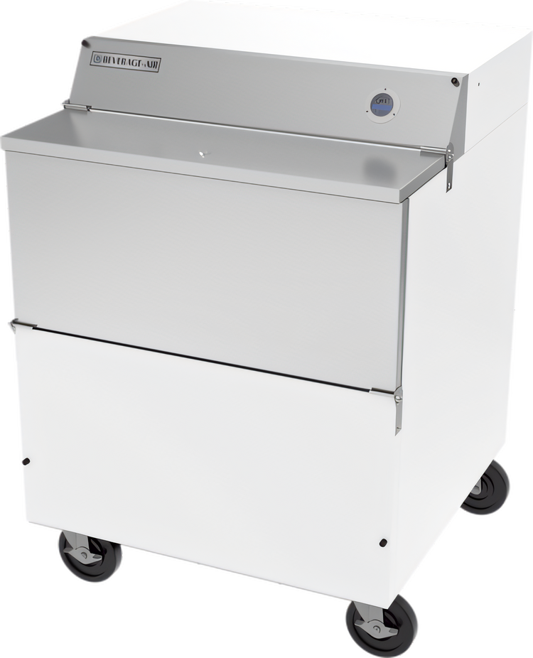 Product image #1 for Beverage-Air Single-Access School Milk Forced Air Cooler, 34-Inch Wide, White Exterior/Stainless Steel Interior
