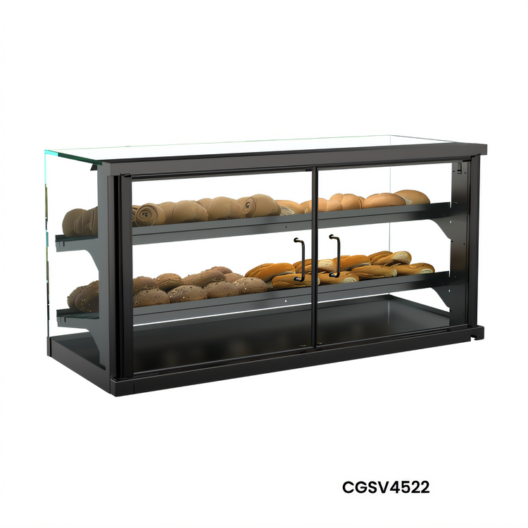 Product image #1 for Structural Concepts Impulse Countertop Non-Refrigerated Pastry Display Case, 69 Inch Wide, Service/Self-Service