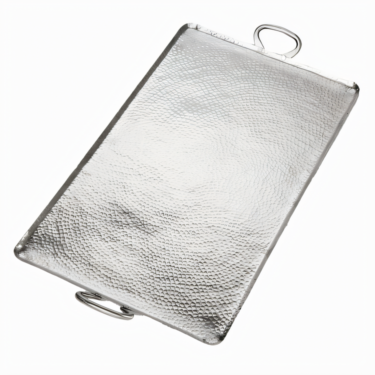 Product image #1 for American Metalcraft Large Rectangular Stainless Steel Griddle, 30-3/4 x 16-1/4 x 1-3/4 Inches, Hammered Finish