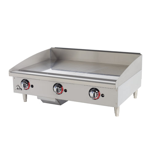 Product image #1 for Star-Max 36-Inch Heavy Duty Countertop Gas Griddle with Embedded Electric Snap-Action Thermostat and Pilot Safety