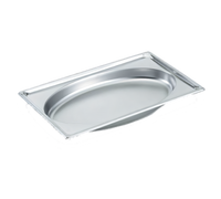 Vollrath Super Pan Super Shape Full-Size Full Oval Food Pan, 3.9 Quart, 2-Inch Deep