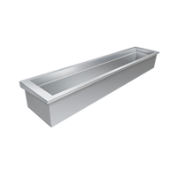 Hatco Drop-In Slim Insulated Ice Well, 3-Pan, Stainless Steel, 69-3/16