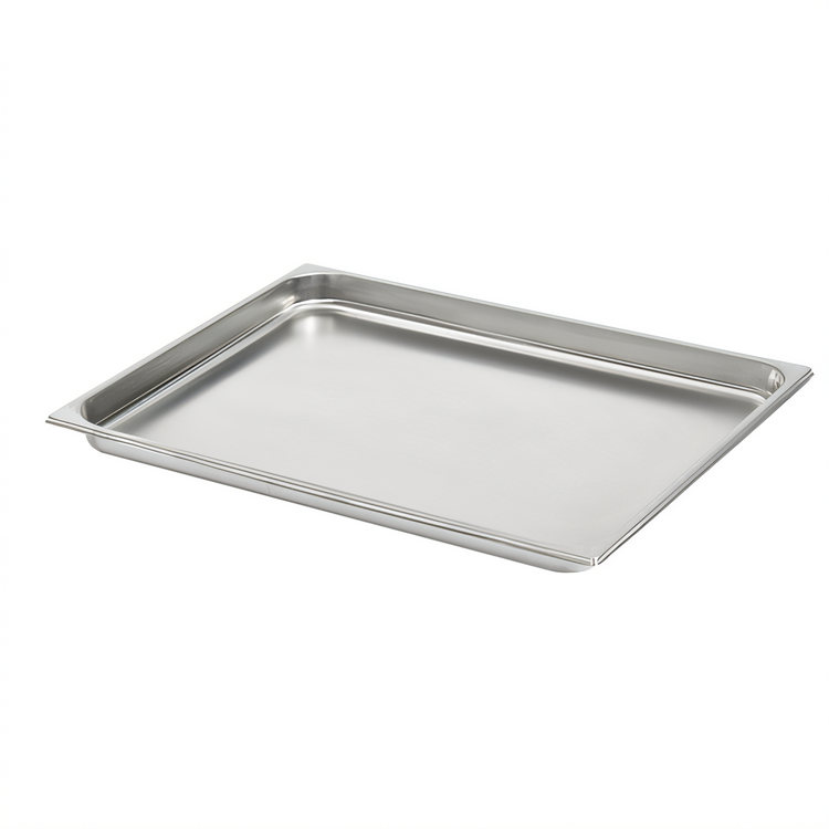 Product image #1 for Vollrath 2/1 GN Solid Hotel Pan, 1-1/2 Inch Deep, 22-Gauge 300 Series Stainless Steel