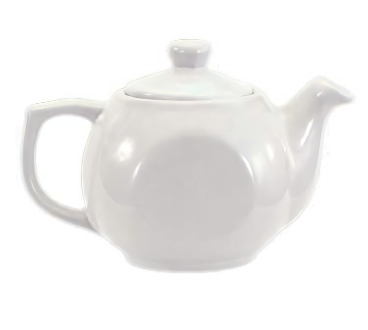 Product image #1 for Crestware AL74 Alpine White Teapot, Tea Infuser, & Tea Press