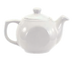 Thumbnail image #1 for Crestware AL74 Alpine White Teapot, Tea Infuser, & Tea Press