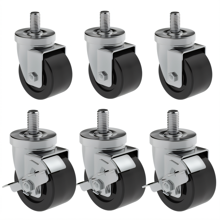 Product image #1 for Hoshizaki HS-3547 4-Inch Caster Set for 3-Section Uprights