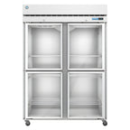 Thumbnail image #1 for Hoshizaki Steelheart F2A-HG Two-Section Reach-In Freezer, 50.37 Cu. Ft., 4 Half-Height Glass Doors, Stainless Steel