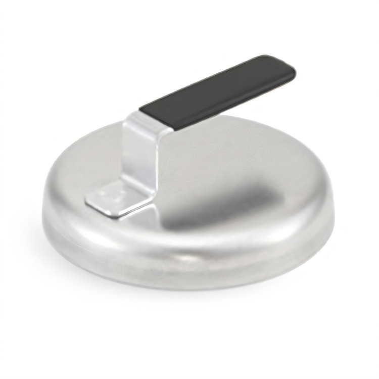 Product image #1 for Vollrath 5-3/4-Inch Round Burger/Basting Cover with Heat-Resistant Handle, Aluminum