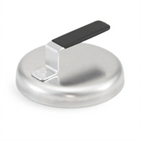Vollrath 5-3/4-Inch Round Burger/Basting Cover with Heat-Resistant Handle, Aluminum