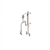 Thumbnail image #1 for T&S Brass EasyInstall Deck Mount Pre-Rinse Mixing Faucet, 8-Inch Centers, 0.65 GPM Angled Spray Valve