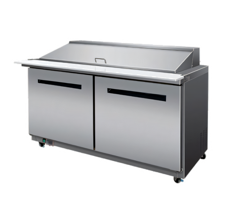 Product image #1 for Maxx Cold X-Series 60-Inch Two-Section Megatop Sandwich & Salad Prep Table