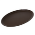 Thumbnail image #1 for Griptite 2 Oval Non-Slip Service Tray, 31 x 24 Inches, Brown Fiberglass