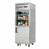 Thumbnail image #1 for Everest Refrigeration EGSH2 One-Section Reach-In Refrigerator with Glass and Solid Half Doors, 23.0 Cu. Ft., Top-Mounted Self-Contained, 115V