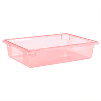 StorPlus™ Red Color-Coded Polycarbonate Food Storage Box, 8.5 Gallon, 26 x 18 x 6 Inch