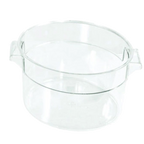 Thumbnail image #1 for Crestware RCC1 1-Quart Round Clear Stackable Polycarbonate Food Storage Container, Lid Sold Separately Case of 24