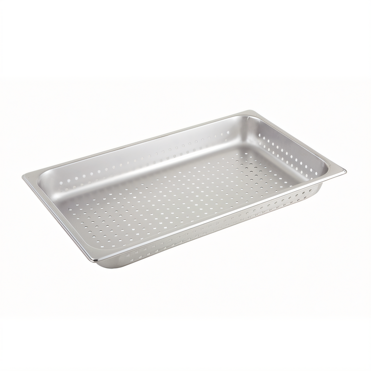 Product image #1 for Winco Full-Size Perforated Hotel Pan, 2-1/2-Inch Deep, 25-Gauge Stainless Steel
