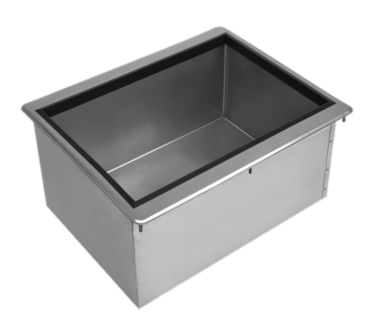 Product image #1 for Advance Tabco Bar King Drop-In Ice Bin with 7-Circuit Cold Plate and Sliding Cover, 50 lb Capacity