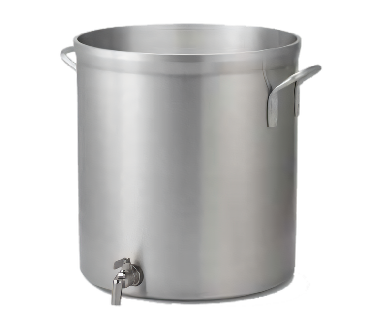 Product image #1 for Vollrath Wear-Ever Classic Select Heavy-Duty 32 Quart Aluminum Stock Pot with Faucet