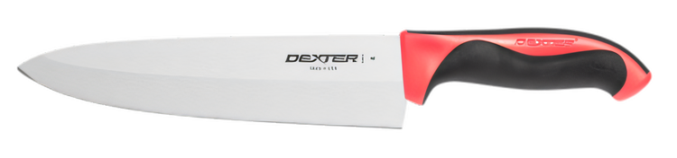 Product image #2 for Dexter® 360™ 8 Inch Stamped Cook's Knife with Straight Edge and Red Handle