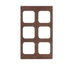Thumbnail image #1 for Vollrath Miramar Brown Granite Thermoset Resin Buffet Template for Six 40003 Decorative Pans, 12 x 20