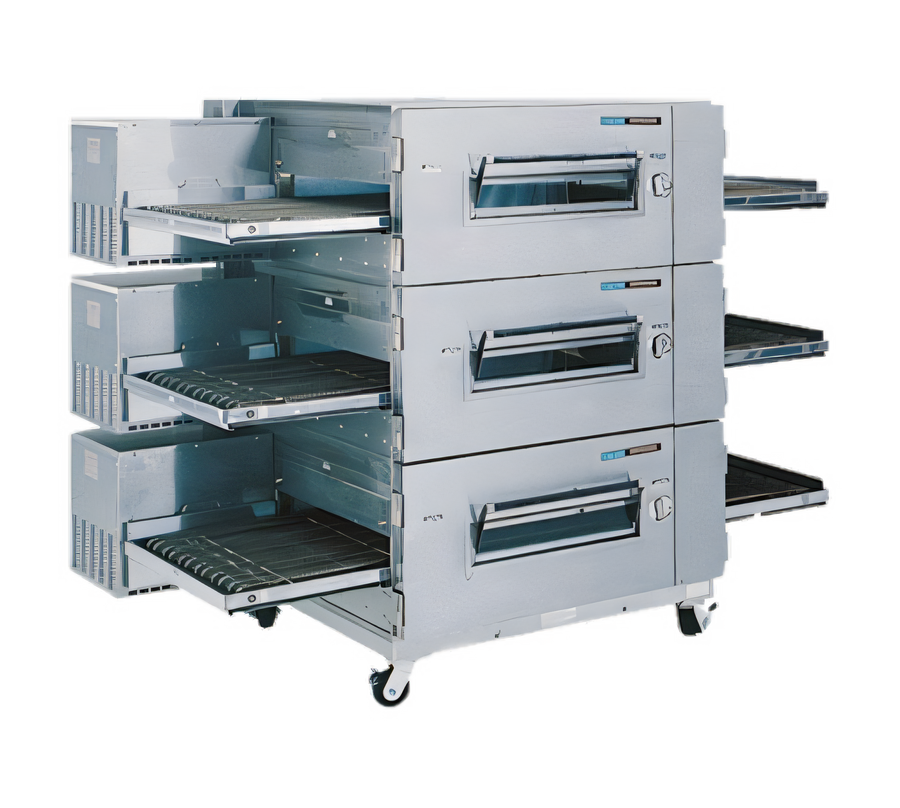 Product image #1 for Lincoln Impinger Low Profile Triple-Deck Triple-Belt Gas Conveyor Pizza Oven with FastBake Technology