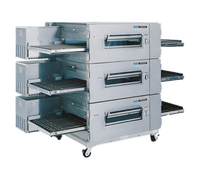 Lincoln Impinger Low Profile Triple-Deck Triple-Belt Gas Conveyor Pizza Oven with FastBake Technology