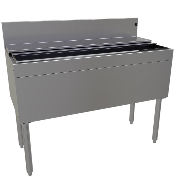 Product image #1 for Glastender 42-Inch Stainless Steel Underbar Ice Bin with 10-Circuit Cold Plate