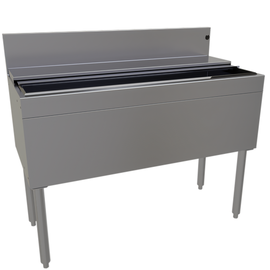 Product image #1 for Glastender 42-Inch Stainless Steel Underbar Ice Bin with 10-Circuit Cold Plate