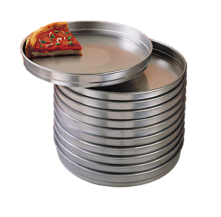 Product image #1 for American Metalcraft HA5110 10-Inch Straight-Sided Self-Stacking 1-1/2-Inch Deep Solid Aluminum Pizza Pan