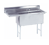 Thumbnail image #1 for Advance Tabco 2-Compartment Fabricated Sink with 18-Inch Left Drainboard and 18 x 18 x 14-Inch Bowls