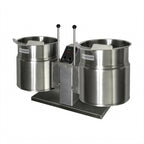 Thumbnail image #1 for Cleveland Range TKET3T Countertop Electric Twin Tilting Kettle, 3 Gallons Each, Self-Contained, 2/3 Steam Jacket, 316 Stainless Steel Liner