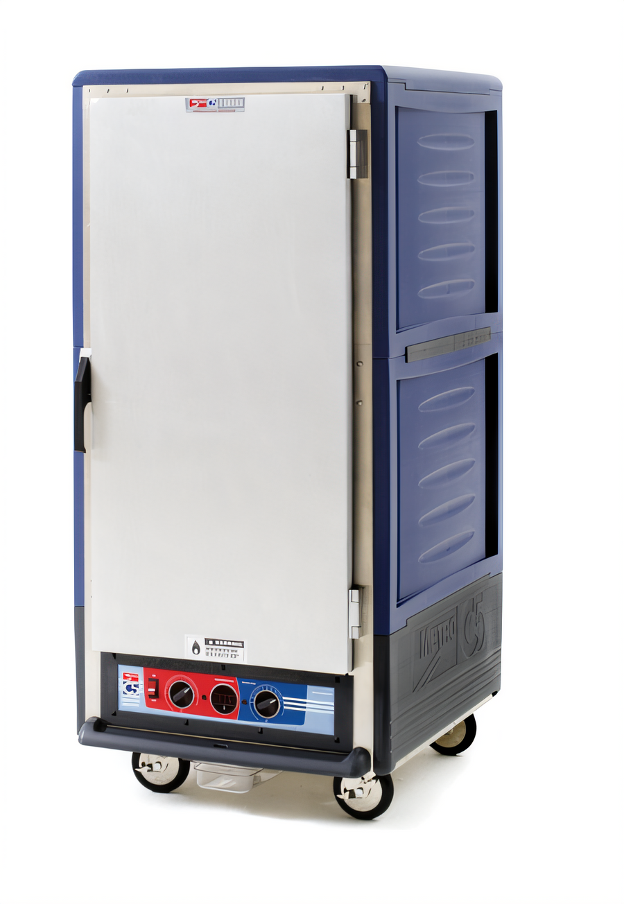 Product image #1 for Metro C5 3 Series 3/4 Height Moisture Heated Holding and Proofing Cabinet with Blue Insulation Armour and Universal Wire Slides