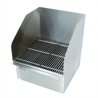 Advance Tabco Flush-With-Floor Mop Sink with 21-3/8 Inch x 24 Inch x 10 Inch Bowl, Stainless Steel Grating and Strainer Basket