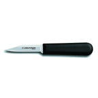 Thumbnail image #1 for Dexter Russell SofGrip 24323B Clip Point Paring Knife, High-Carbon Stainless Steel, Black Rubber Grip Handle Case of 12
