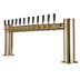 Thumbnail image #1 for Metropolis H 12-Faucet Countertop Glycol-Cooled Draft Beer Tower, PVD Brass Finish