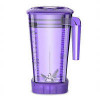 The Raptor 64 oz Purple Stackable Blender Container with Lid and Blade for Xtreme MX Series