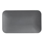 Thumbnail image #1 for American Metalcraft MCP12GR Rectangular Melamine Platter, 12 x 7 x 1 Inches, Matte Gray Case of 40