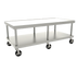 Thumbnail image #1 for Wolf 61-Inch Stainless Steel Equipment Stand with Marine Edge, Undershelf and 5-Inch Casters