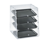 Vollrath KDC1418-4F-06 Knock-Down Acrylic Countertop Slant-Front Bakery Display Case with 4 Trays