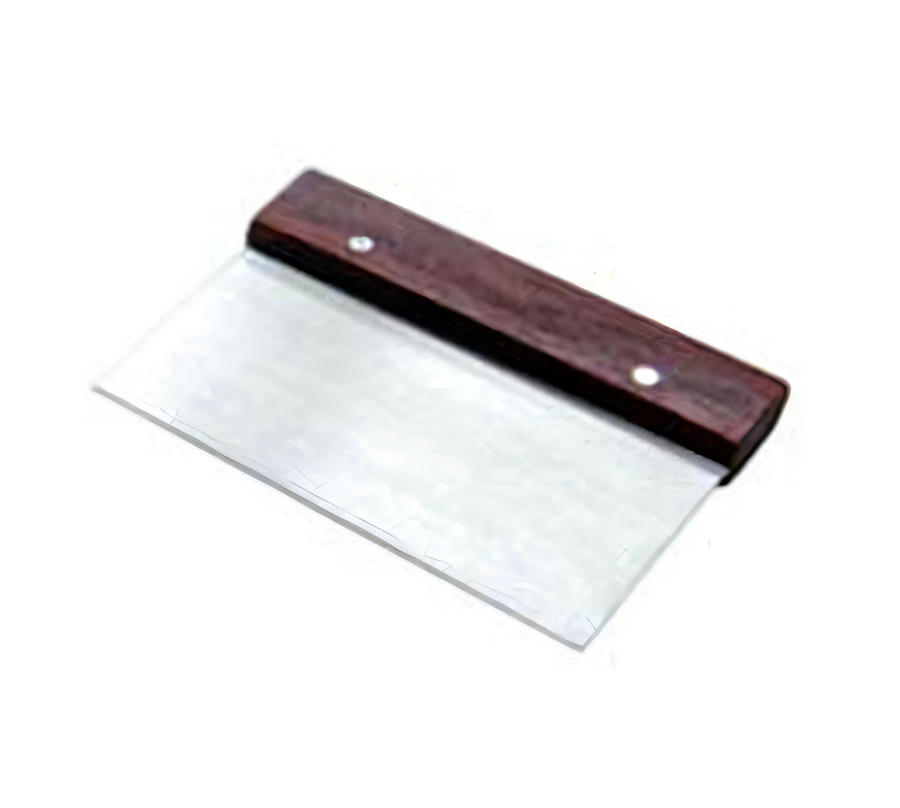 Product image #1 for Admiral Craft 6-Inch Stainless Steel Dough Scraper with Wood Handle