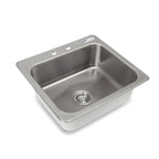 Thumbnail image #1 for John Boos Pro-Bowl PB-DISINK201608-X Drop-In Single-Compartment Stainless Steel Sink, 20 x 16 x 8-Inch Bowl, 4-Inch Faucet Centers
