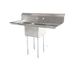 Thumbnail image #1 for Omcan USA 1-Compartment Pot Sink with Left and Right Drainboards, 24 x 24 x 14 Inch Bowl, 72 Inch Wide