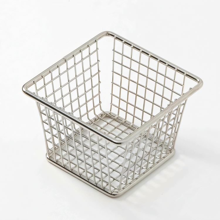 Product image #1 for Square Stainless Steel Snack/Fry Basket, 4 x 4 x 3 Inches, Without Handle