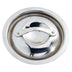Thumbnail image #1 for Winco Round Domed Stainless Steel Lid with Handle for 3.75-Inch DCCR Casserole
