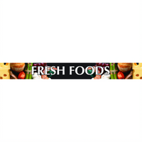 Replacement Fresh Foods Sign for Beverage-Air MMR/MMF45 and MMR/MMF49